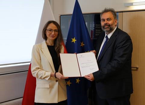 Ministra Agnieszka Dziemianowicz-Bak i nowy prezes ZUs, dr Liwiusz Laska