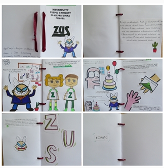 Konkurs Projekt z ZUS, autorzy prac: Lena Jan Stanisławscy_ZS Borówno - link do powiększonej grafiki (plik PDF 651 kb)