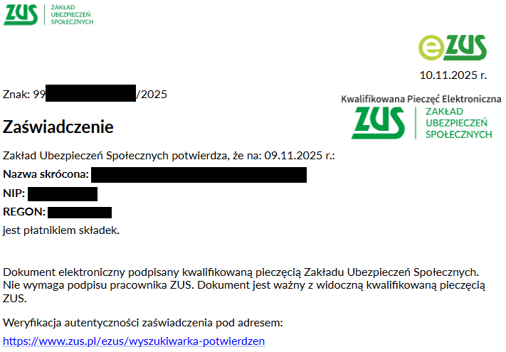 wizualizacja potwierdzenia z ZUS w usłudze samoobsługi - link do powiekszonego obrazaka