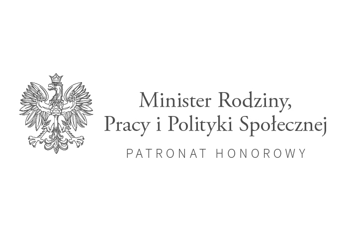 logo patronat honorowy minister rodziny i polityki społecznej